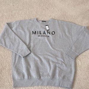 Milano Di Rouge Crewneck Sweatshirt Gray